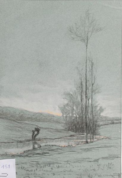 Léon BENOIT (1891-1907)
Étude d'arbres à...