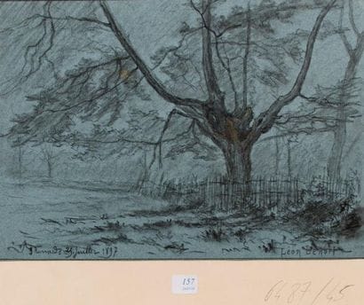 Léon BENOIT (1891-1907)
Etude d'arbres situés...