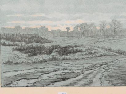 Léon BENOIT (1891-1907)
Paysage de chemin...