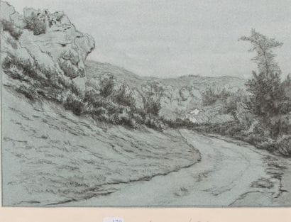Léon BENOIT (1891-1907)
Paysage de chemin...