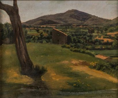 Jean Charles CAZIN (1840-1901)
Paysage.
Huile...