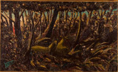 Ferdinand DESNOS (1901-1958)
Cerf et biche...