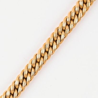 Important bracelet moderne en or jaune 18...