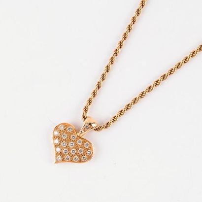 Chaîne en or jaune 18 carats, maille corde,...