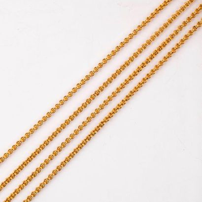 Sautoir en or jaune 750 millièmes (18K) à...