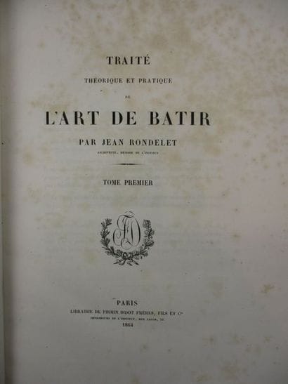 RONDELET. 
Traite théorique et pratique de...