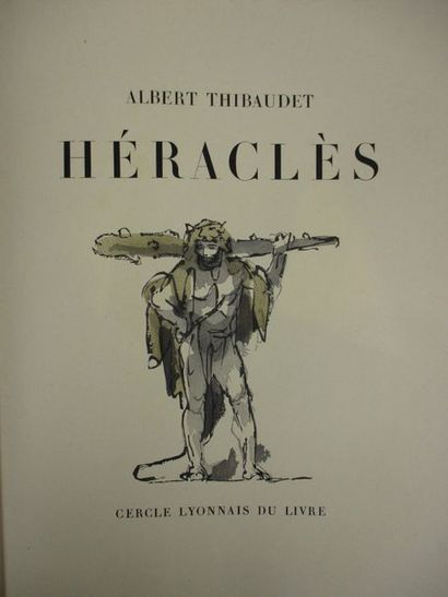 THIBAUDET (Albert).
Héraclès. Lyon, Cercle...