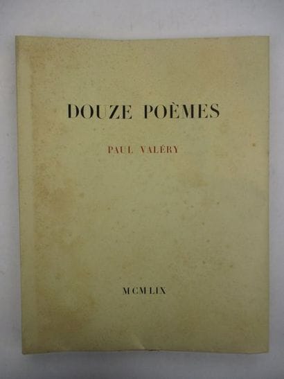 VALÉRY (Paul).
Douze poèmes. Paris, les bibliophiles...