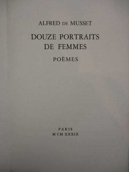 [VERGEZ] - DE MUSSET (Alfred).
Douze portraits...