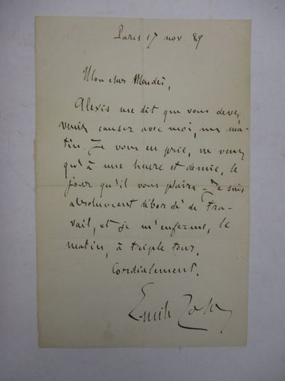 ZOLA (Emile).
La terre. Paris, Charpentier,...
