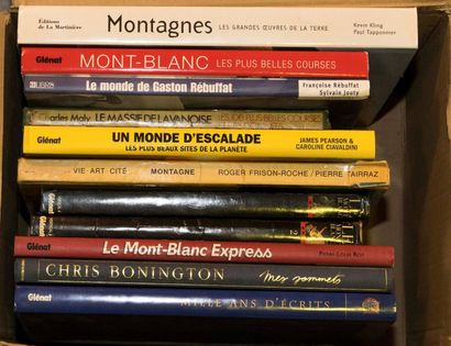 (MONTAGNE 20).
Lot de 11 livres. Mont Blanc...