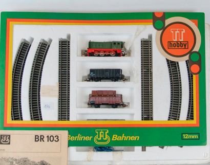 Coffret Berliner TT Bahnen, 12 mm avec locomotive...