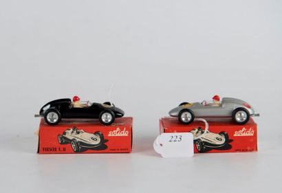 Solido :2 Porsche Formule II n° 10 noire...