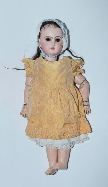 Très beau bébé Jumeau, bouche fermée, tête...