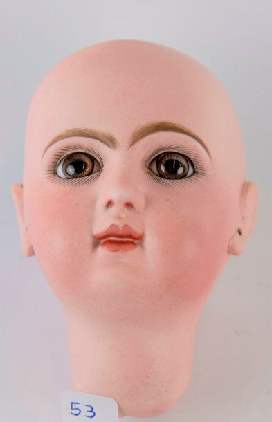 Très beau bébé Jumeau, bouche fermée, tête...