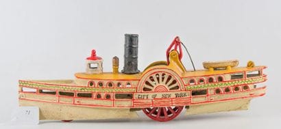 Cast – Iron : jouet américain, bateau roue...