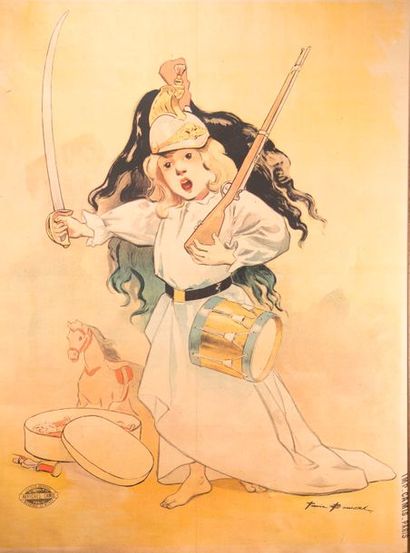 BOUISSET FIRMIN. Le petit cuirassier. Affiche...