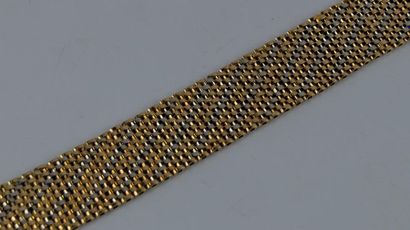 Bracelet ruban en ors de couleur 750 millièmes...