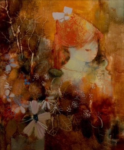 Daniel GELIS (1942). Jeune fille rousse....