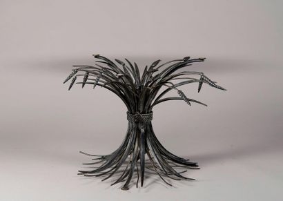 Pied de table en forme de gerbe de blé en...