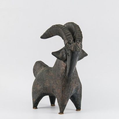 Dominique POUCHAIN (né en 1956). Bouc en...