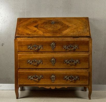 Commode-scriban en bois naturel et plateau...