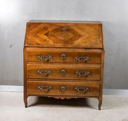 Commode-scriban en bois naturel et plateau...