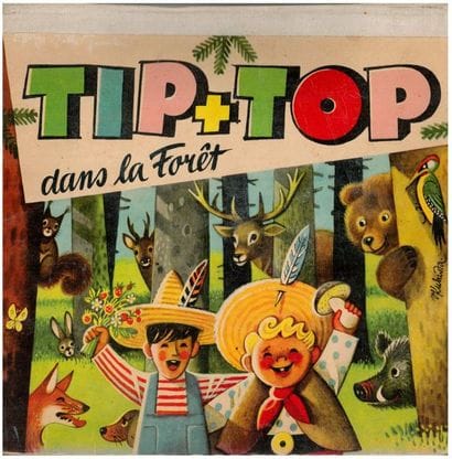 Tip et Top dans la lune. Ill. Vojtech Kubasta...
