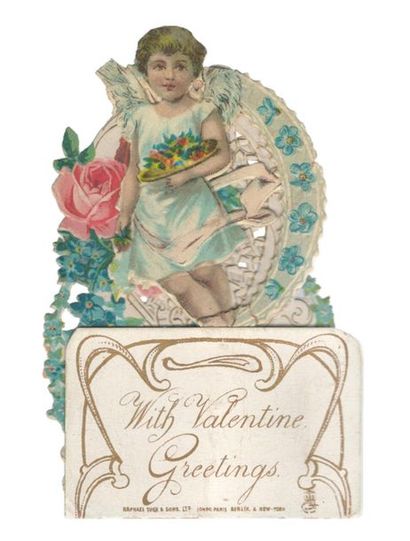 “With Valentine greetings”. Chromo (11,5...