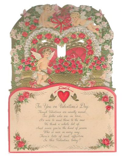 “ For you on Valentine's Day”. Chromo (24,5...