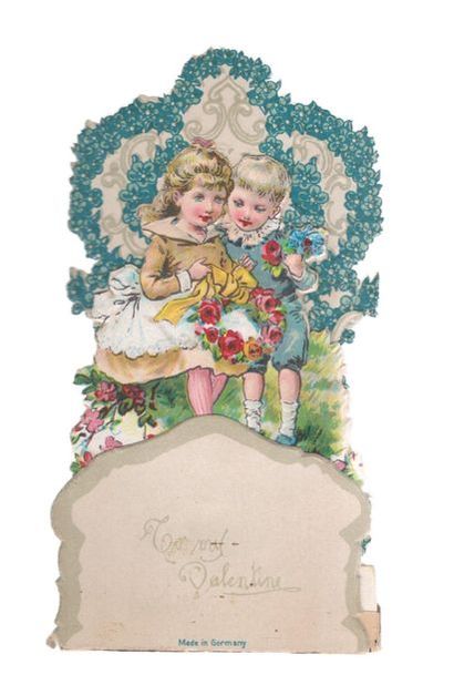 “ To my Valentine”. Chromo (12 × 6,5 cm)...