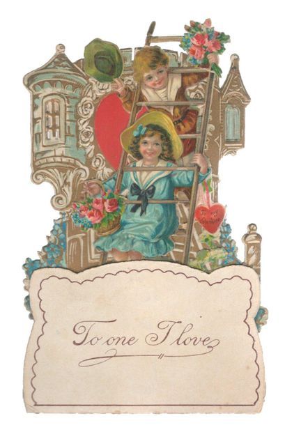 “ To one I love”. Chromo (15,2 × 9,5 cm)...
