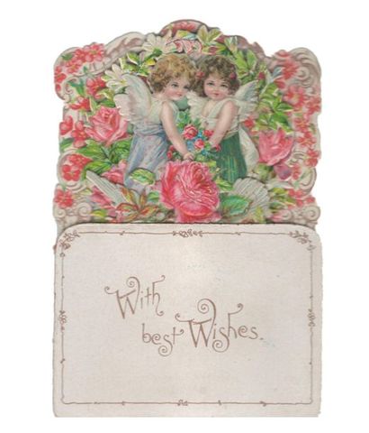 “ With best wishes”. Chromo (12,7 × 8,5 cm)...