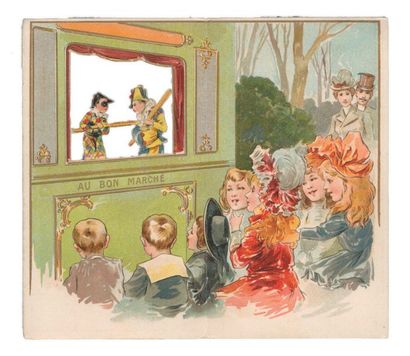 Au Bon Marché, Paris. Images en chromolithographie...