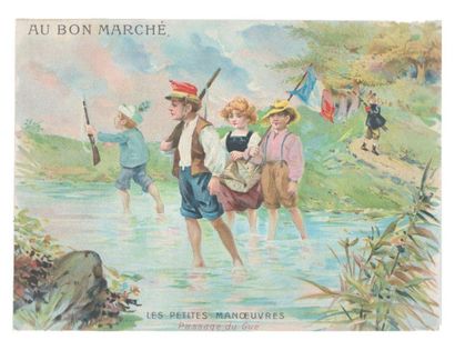 Au Bon Marché, Paris. Images en chromolithographie,...