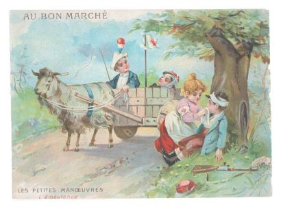 Au Bon Marché, Paris. Images en chromolithographie,...