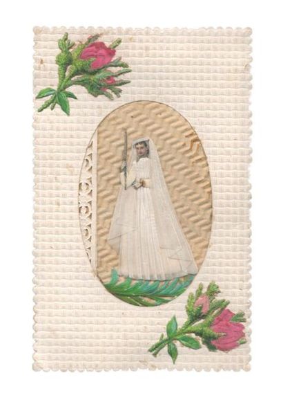 Image pieuse. « Carte de première communion »....