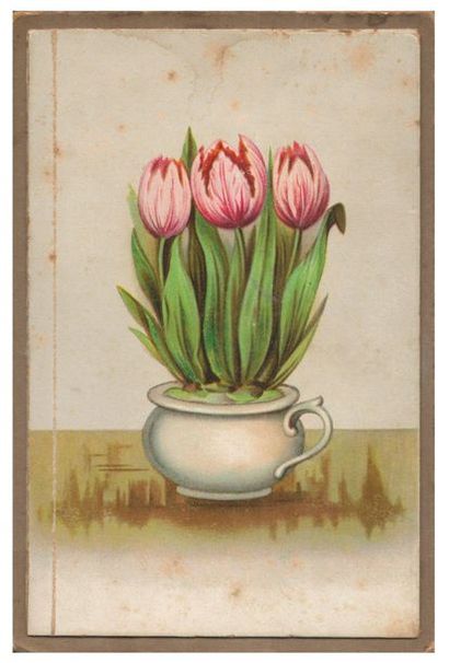 Carte postale (Chromolithographie gaufrée)....