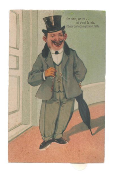 Carte postale (Chromolithographie gaufrée)....