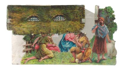 « Gloria In Excelsis Deo ! ». Image en chromolithographie...