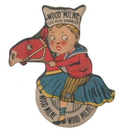 Wood Milne. Quatre publicités dont deux articulées...