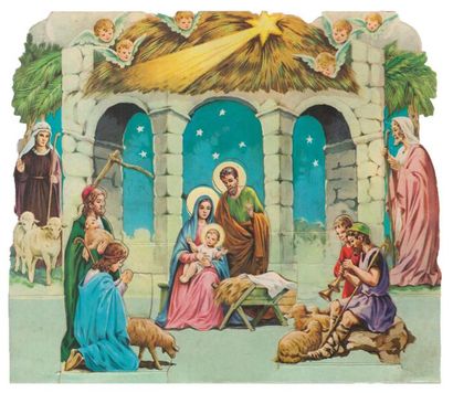 « Bonne Année ». Carte postale. Relief en...