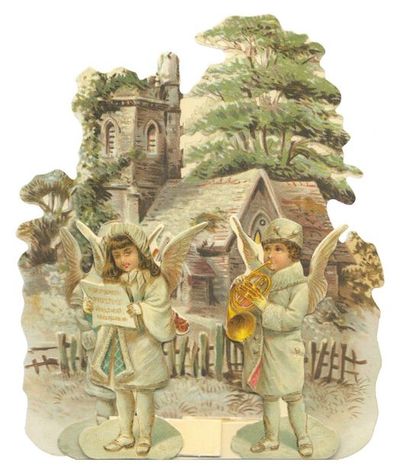 « Bonne Année ». Carte postale. Relief en...