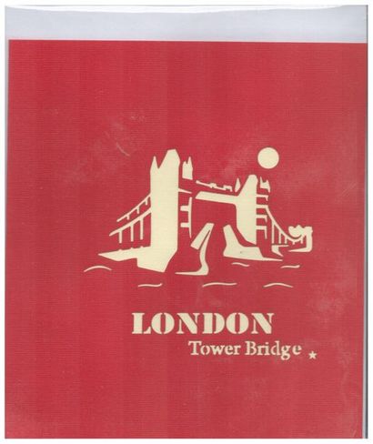 Deux cartes postales à tirettes. La première...