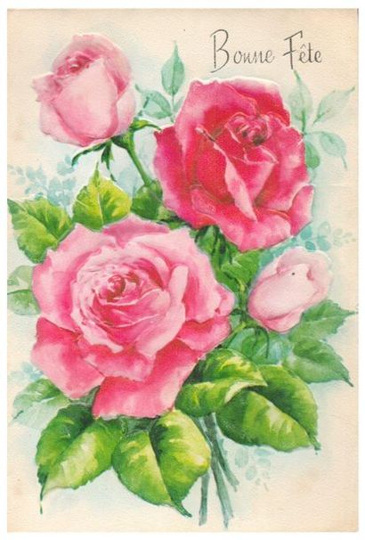 Carte postale (5 cartes). Relief intérieur...