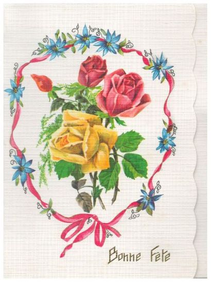 Carte postale (5 cartes). Relief intérieur...