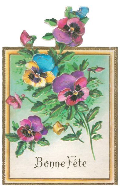 Carte postale (5 cartes). Relief intérieur...