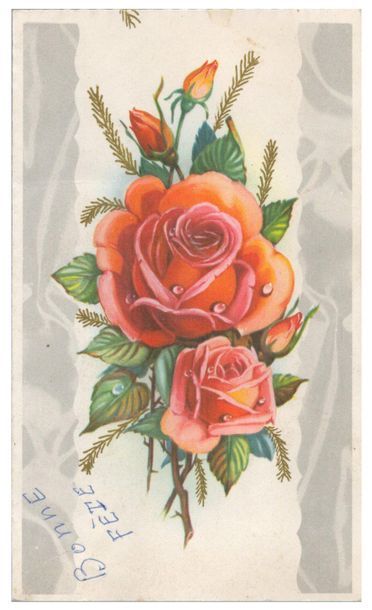 Carte postale (5 cartes). Relief intérieur...