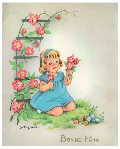 Carte postale (5 cartes). Relief intérieur...