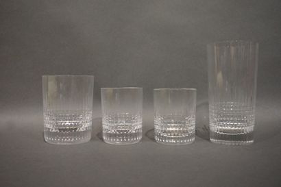 BACCARAT
Service de verres en cristal de...